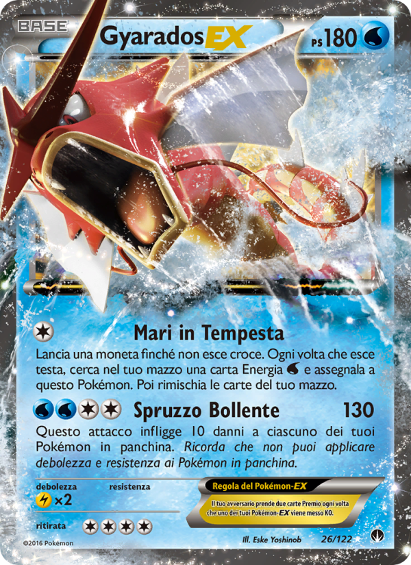 Gyarados EX 026/126 — Turbo Crash (Italian Pokémon TCG card)