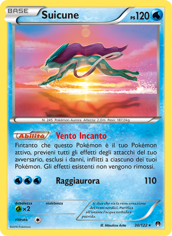 Suicune 030/126 — Turbo Crash (Italian Pokémon TCG card)