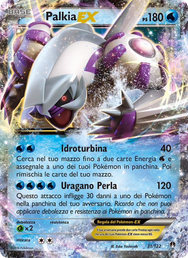 Palkia EX 031/126 — Turbo Crash (Italian Pokémon TCG card)