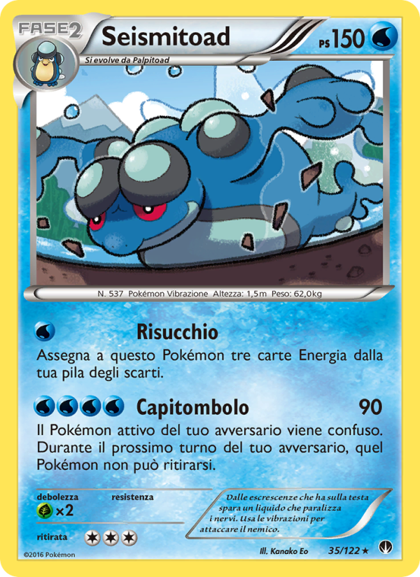 Seismitoad 035/126 — Turbo Crash (Italian Pokémon TCG card)