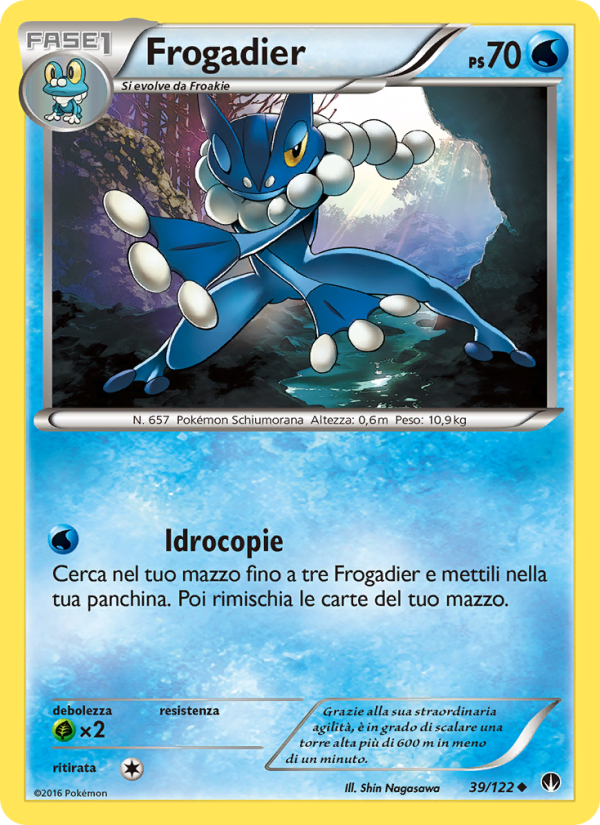 Frogadier 039/126 — Turbo Crash (Italian Pokémon TCG card)