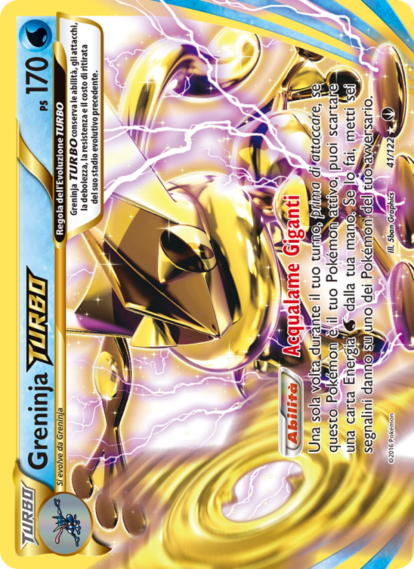 Greninja TURBO 041/126 — Turbo Crash (Italian Pokémon TCG card)