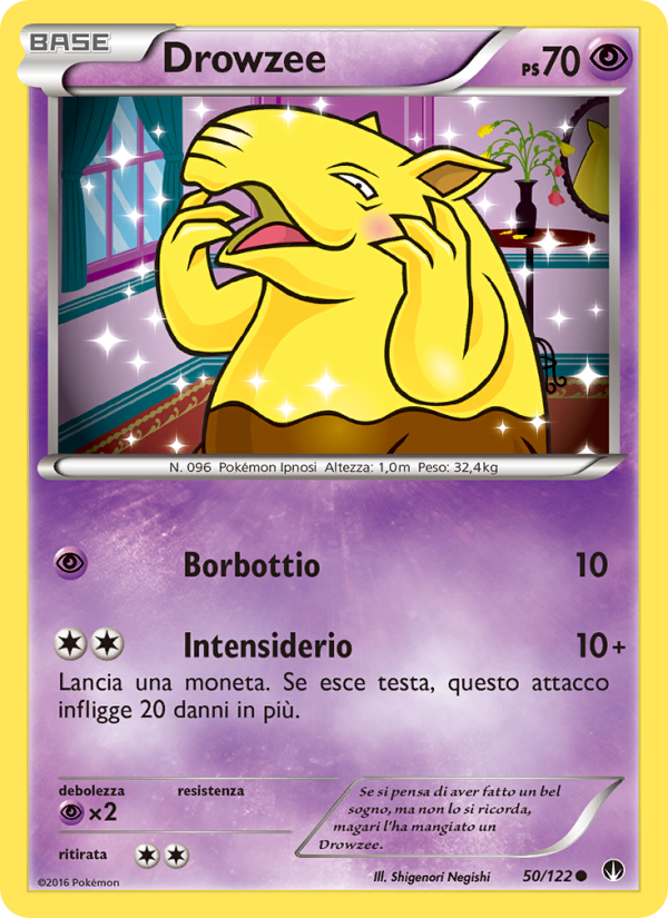 Drowzee 050/126 — Turbo Crash (Italian Pokémon TCG card)