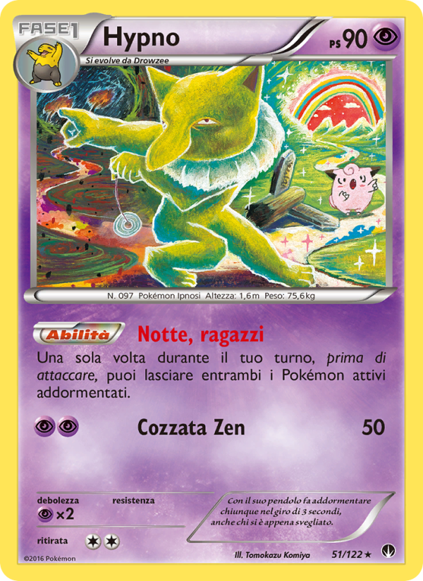 Hypno 051/126 — Turbo Crash (Italian Pokémon TCG card)
