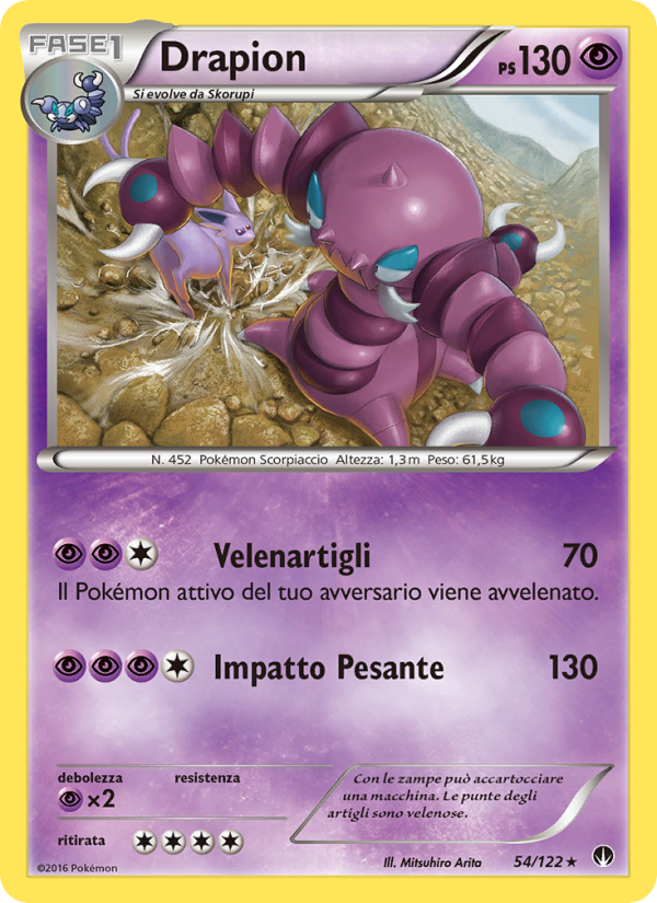 Drapion 054/126 — Turbo Crash (Italian Pokémon TCG card)