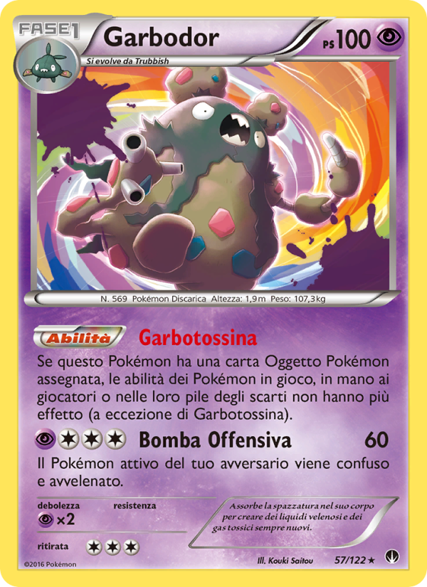 Garbodor 057/126 — Turbo Crash (Italian Pokémon TCG card)