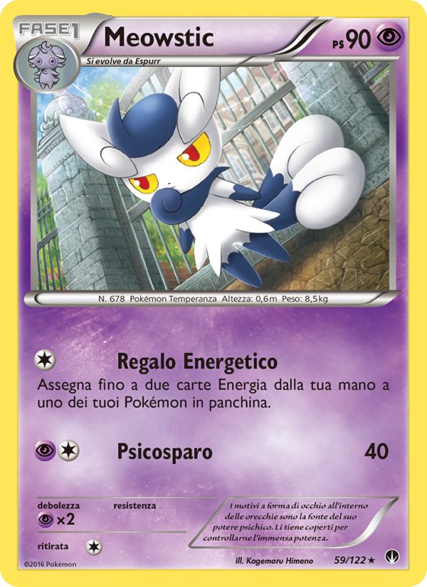 Meowstic 059/126 — Turbo Crash (Italian Pokémon TCG card)