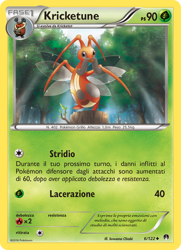 Kricketune 006/126 — Turbo Crash (Italian Pokémon TCG card)