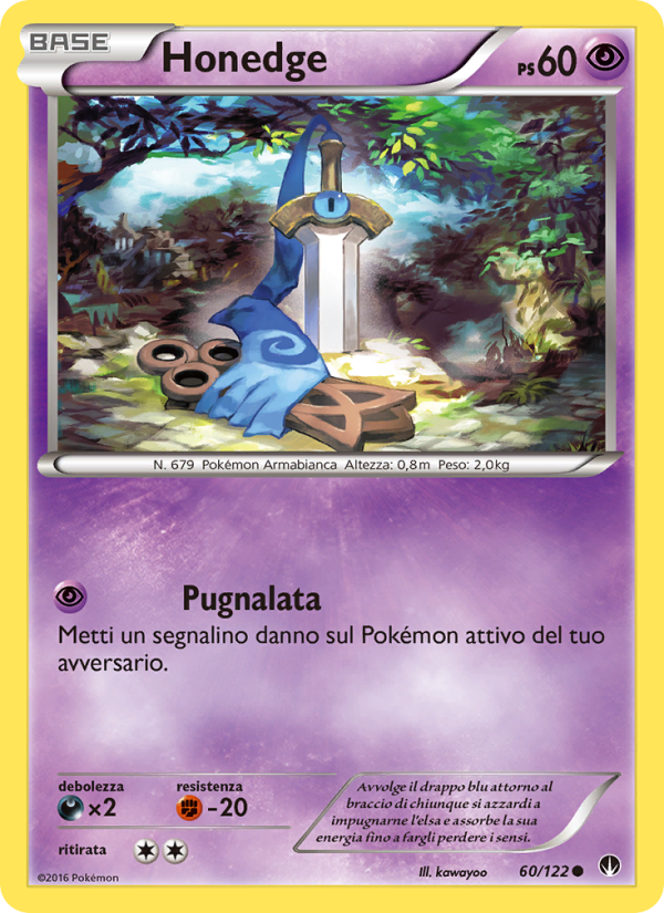 Honedge 060/126 — Turbo Crash (Italian Pokémon TCG card)