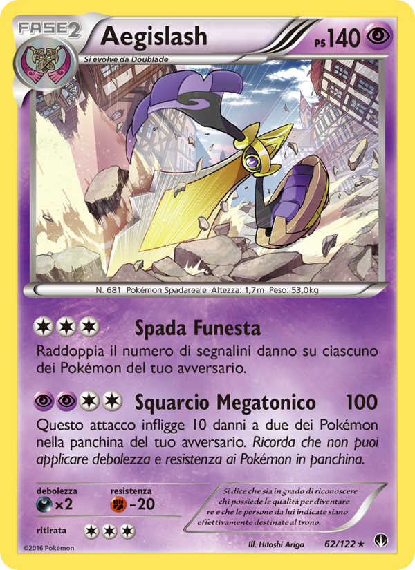 Aegislash 062/126 — Turbo Crash (Italian Pokémon TCG card)