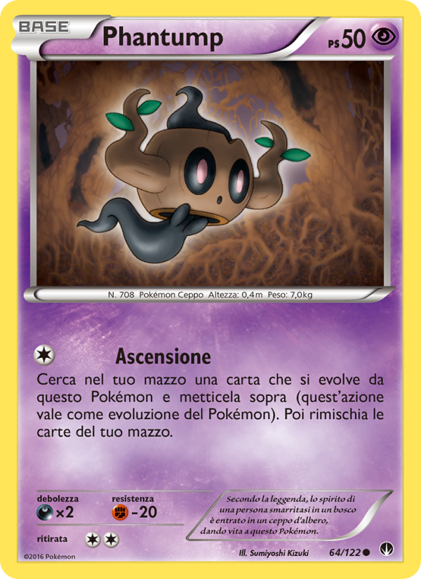 Phantump 064/126 — Turbo Crash (Italian Pokémon TCG card)