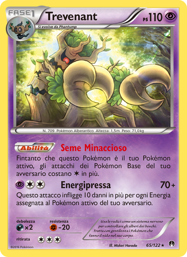 Trevenant 065/126 — Turbo Crash (Italian Pokémon TCG card)