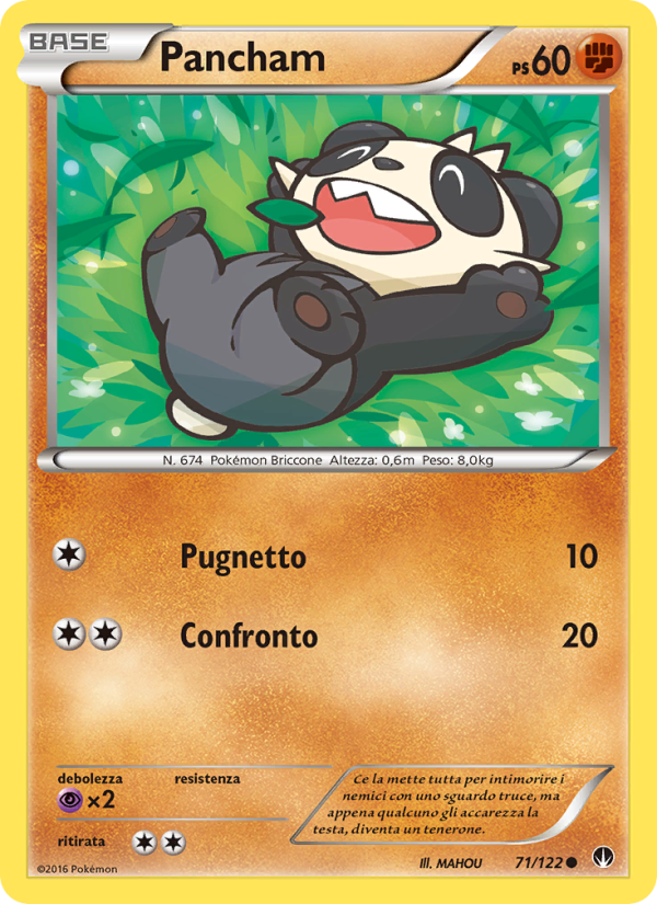 Pancham 071/126 — Turbo Crash (Italian Pokémon TCG card)