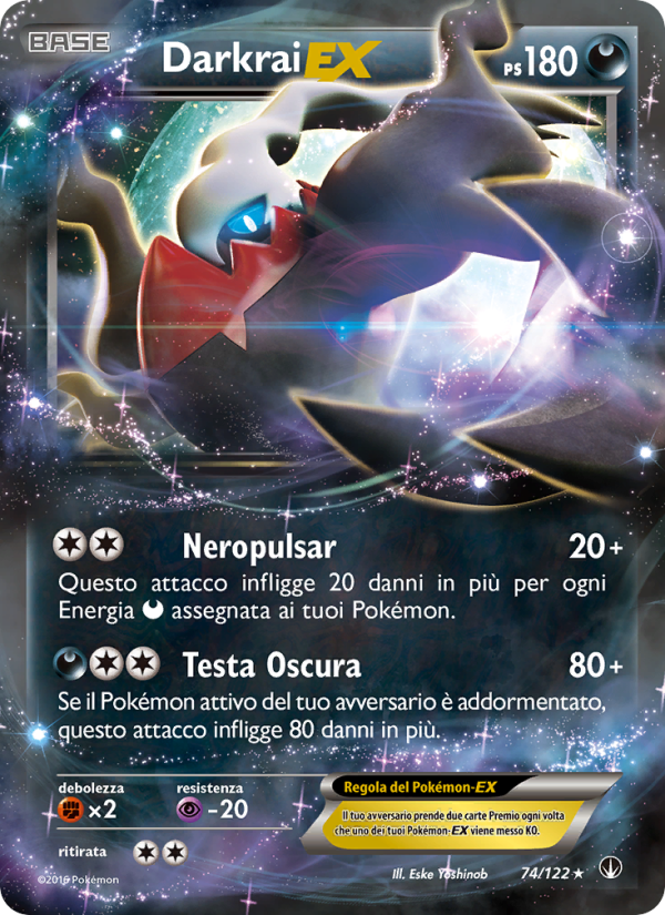 Darkrai EX 074/126 — Turbo Crash (Italian Pokémon TCG card)