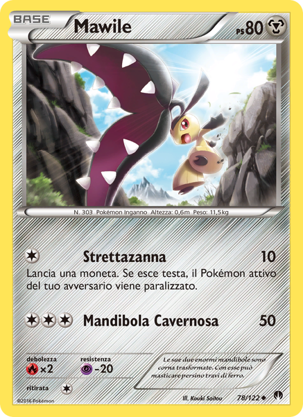 Mawile 078/126 — Turbo Crash (Italian Pokémon TCG card)