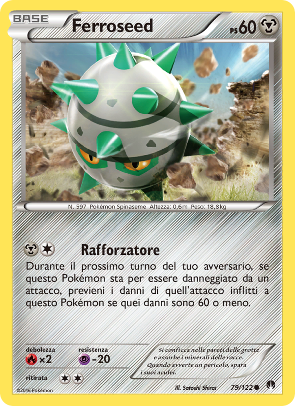 Ferroseed 079/126 — Turbo Crash (Italian Pokémon TCG card)