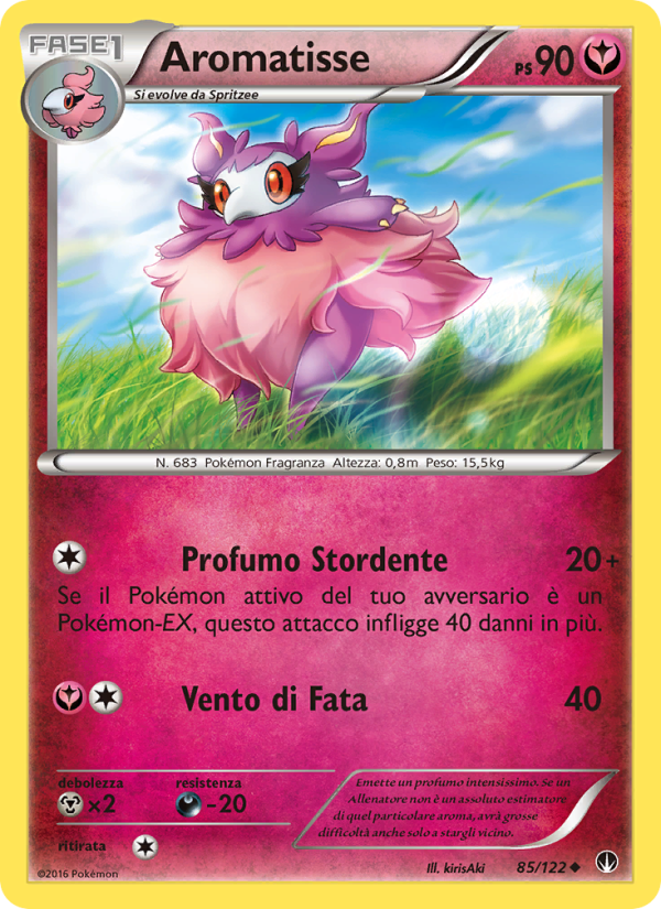 Aromatisse 085/126 — Turbo Crash (Italian Pokémon TCG card)