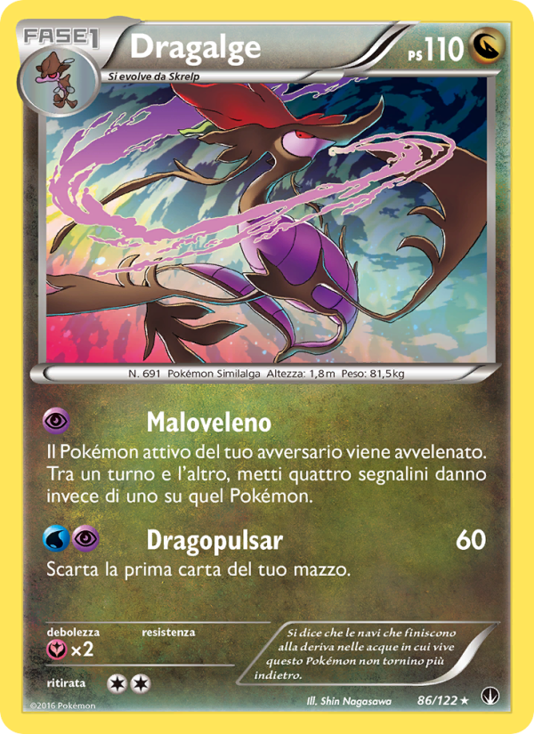 Dragalge 086/126 — Turbo Crash (Italian Pokémon TCG card)