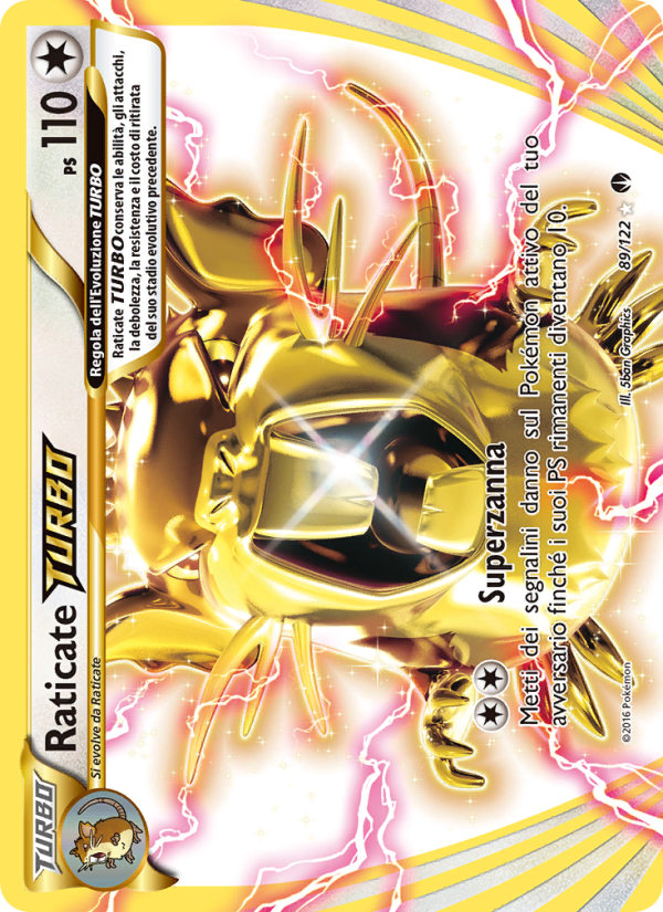 Raticate TURBO 089/126 — Turbo Crash (Italian Pokémon TCG card)