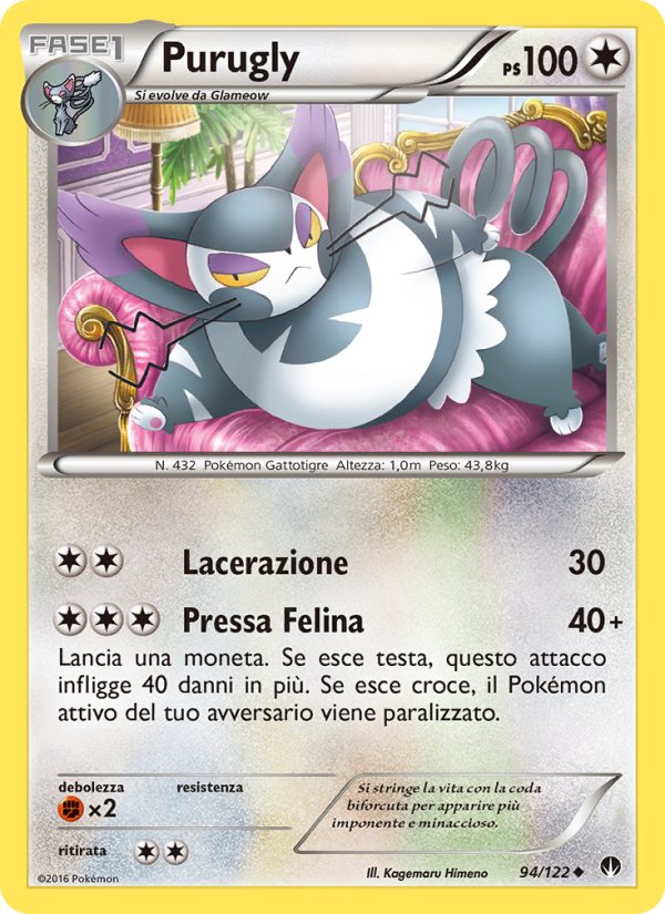Purugly 094/126 — Turbo Crash (Italian Pokémon TCG card)