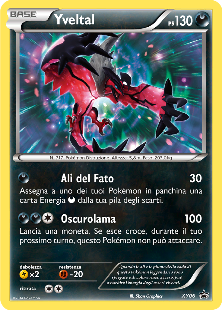 Yveltal XY06 — XY Promo (Italian Pokémon TCG card)