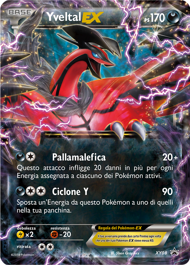 Yveltal-EX XY08 — XY Promo (Italian Pokémon TCG card)