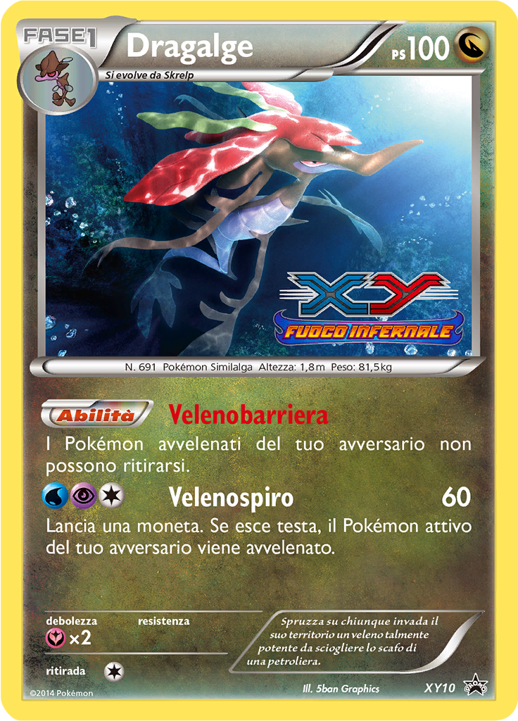 Dragalge XY10 — XY Promo (Italian Pokémon TCG card)