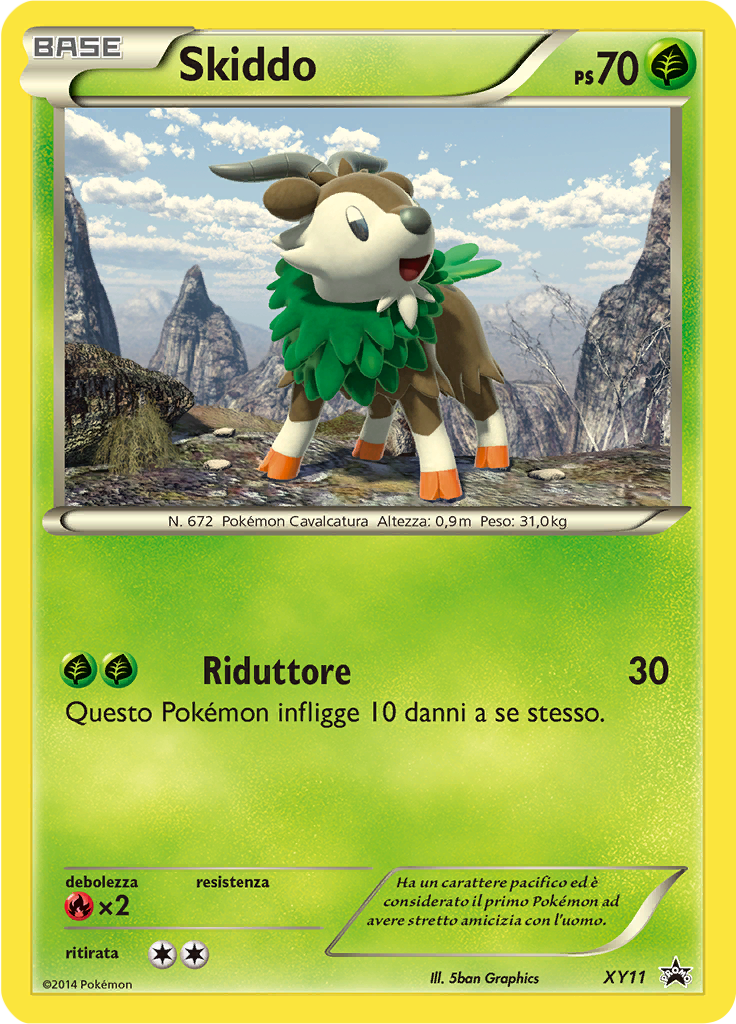 Skiddo XY11 — XY Promo (Italian Pokémon TCG card)