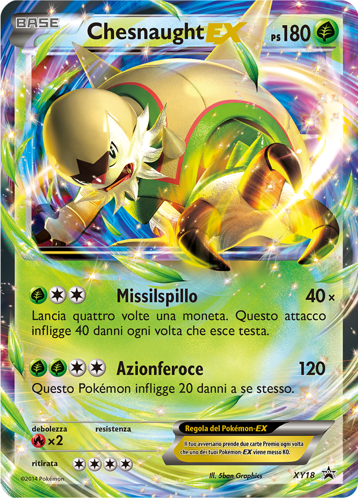 Chesnaught-EX XY18 — XY Promo (Italian Pokémon TCG card)