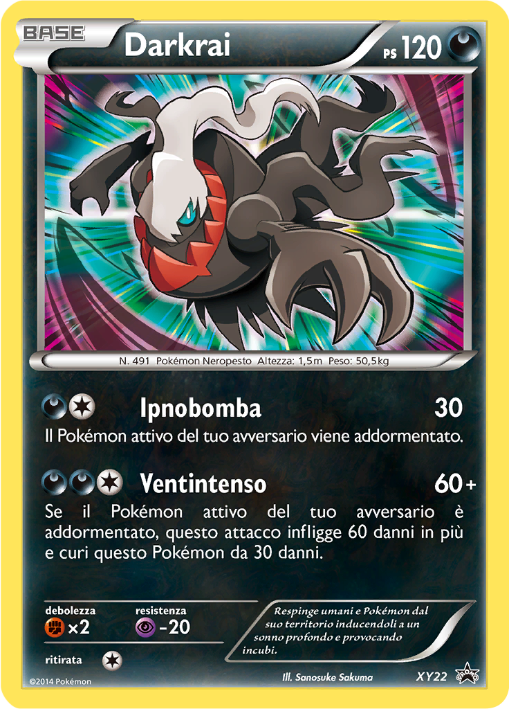 Darkrai XY22 — XY Promo (Italian Pokémon TCG card)