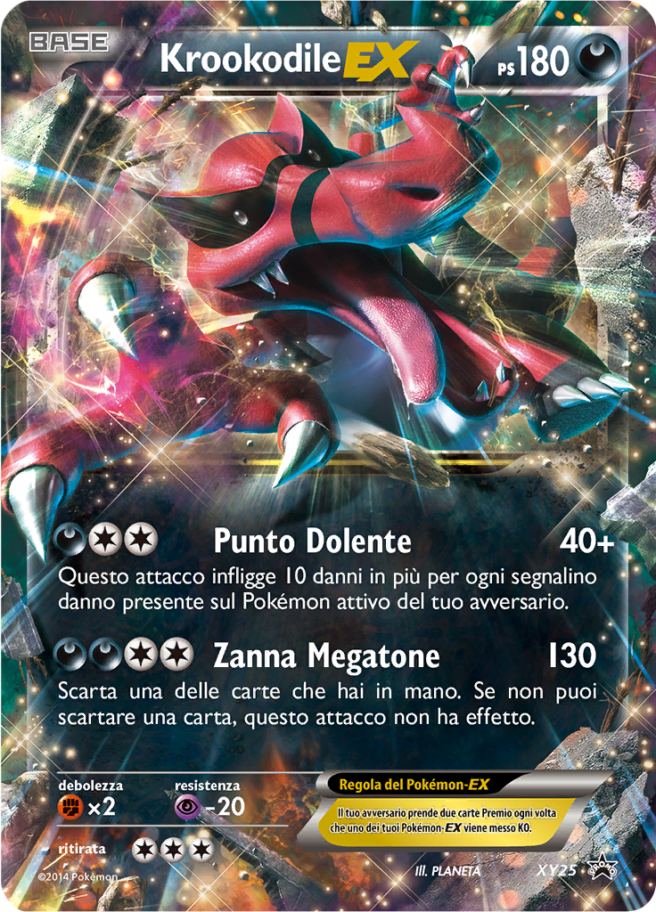 Krookodile-EX XY25 — XY Promo (Italian Pokémon TCG card)
