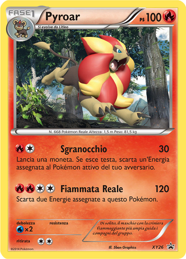 Pyroar XY26 — XY Promo (Italian Pokémon TCG card)