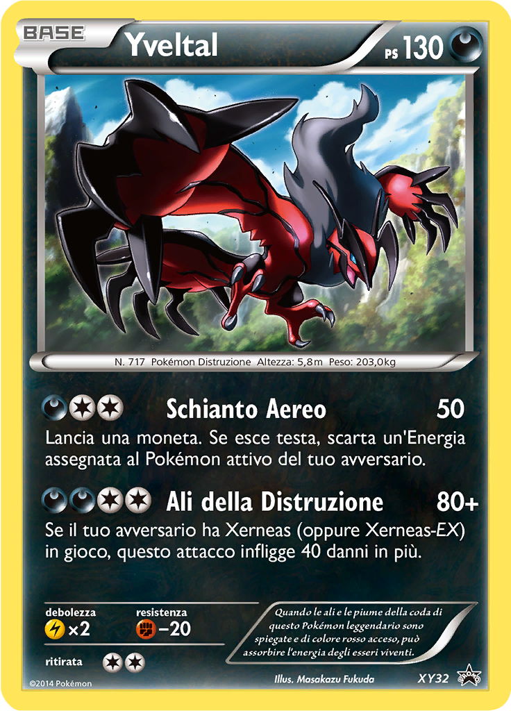 Yveltal XY32 — XY Promo (Italian Pokémon TCG card)