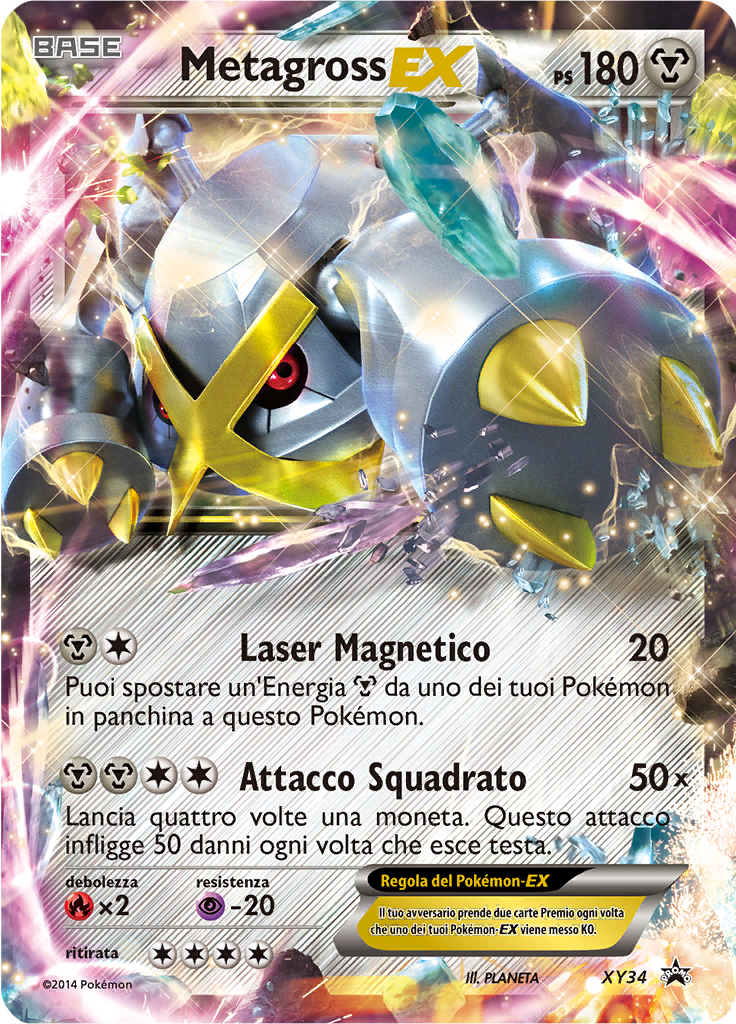 Metagross-EX XY34 — XY Promo (Italian Pokémon TCG card)
