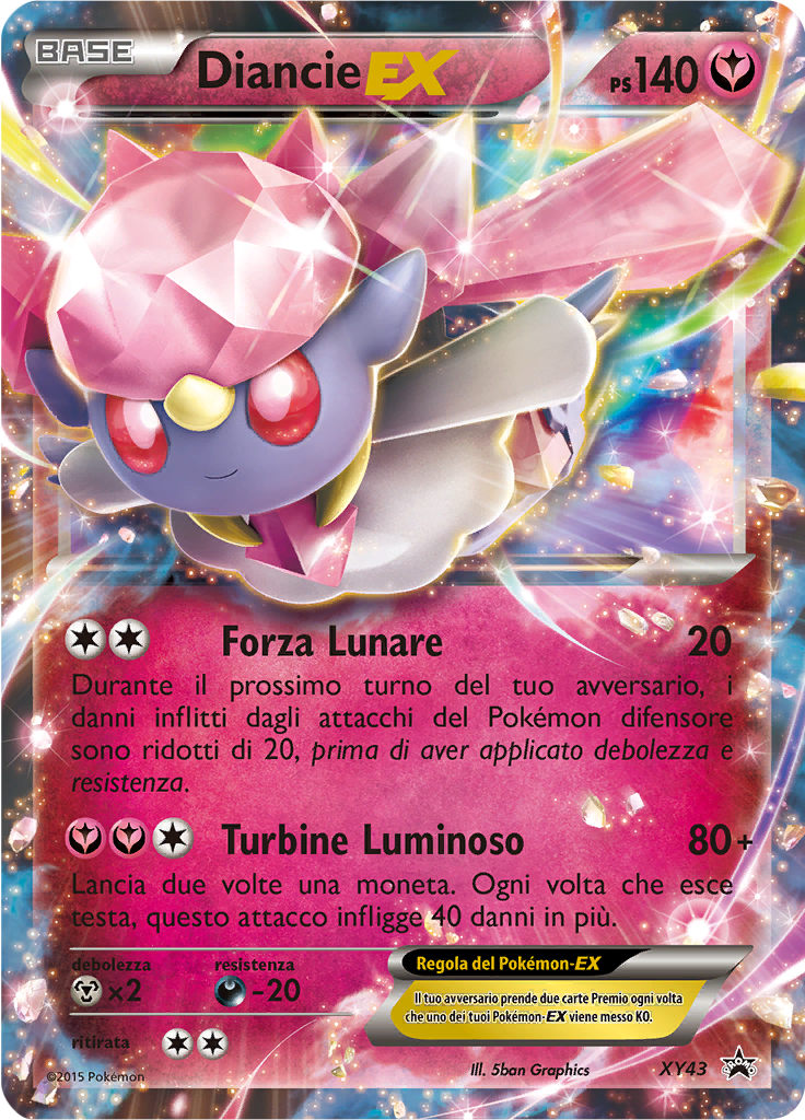 Diancie-EX XY43 — XY Promo (Italian Pokémon TCG card)