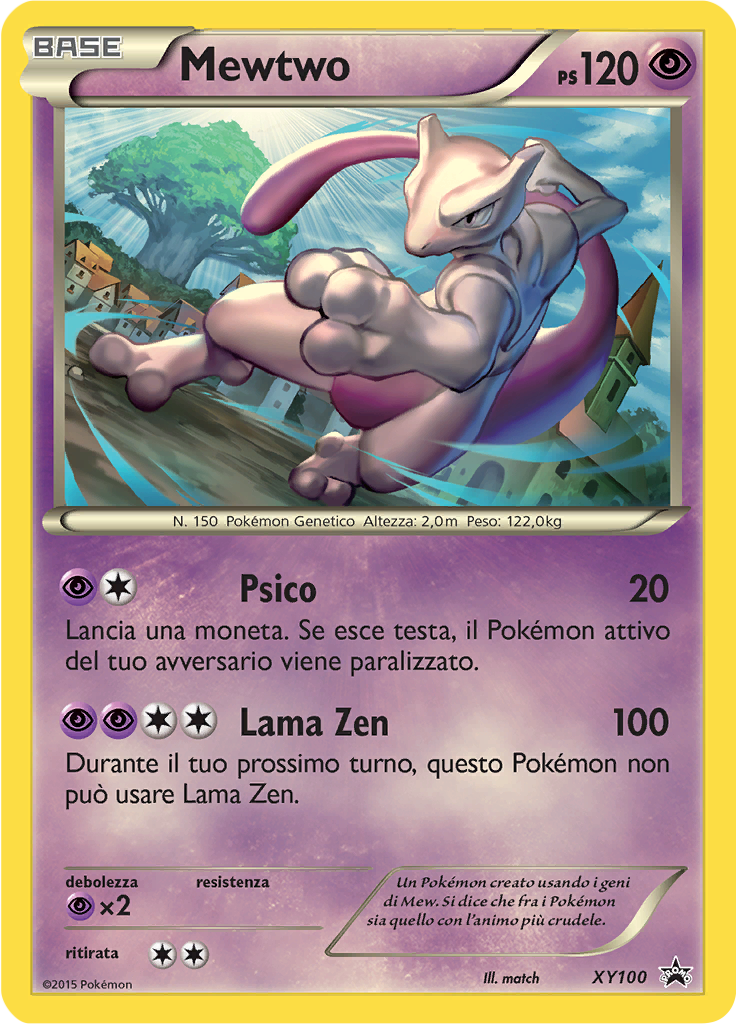 Mewtwo XY100 — XY Promo (Italian Pokémon TCG card)