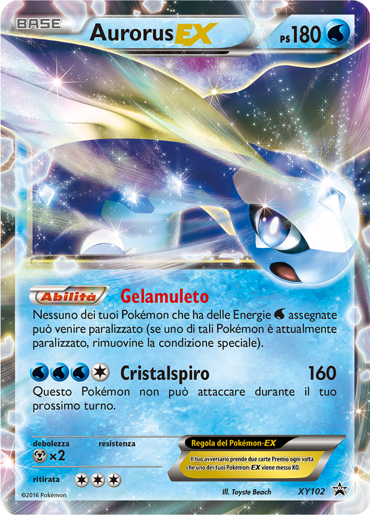 Aurorus EX XY102 — XY Promo (Italian Pokémon TCG card)