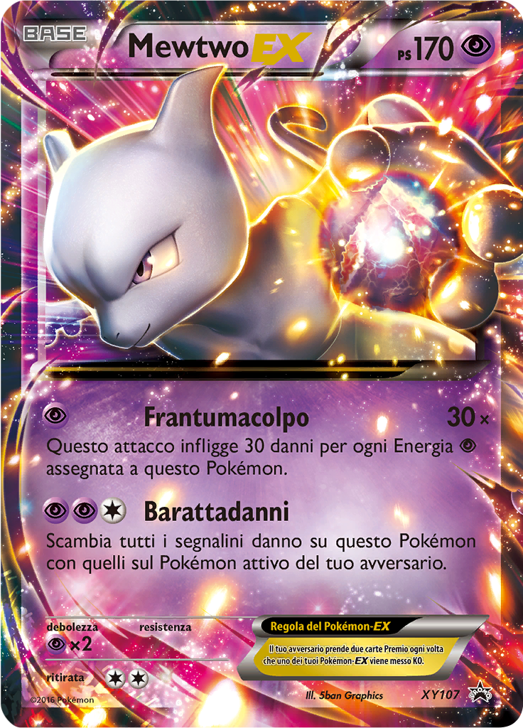 Mewtwo-EX XY107 — XY Promo (Italian Pokémon TCG card)