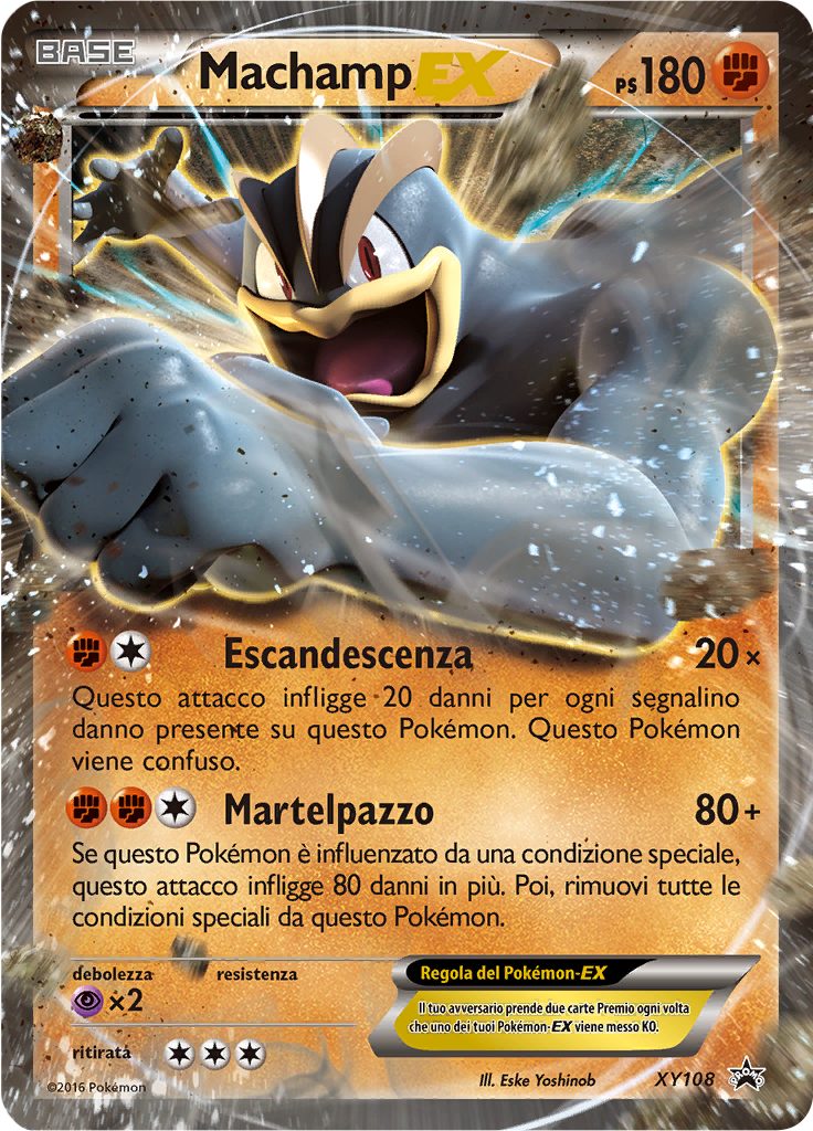 Machamp-EX XY108 — XY Promo (Italian Pokémon TCG card)