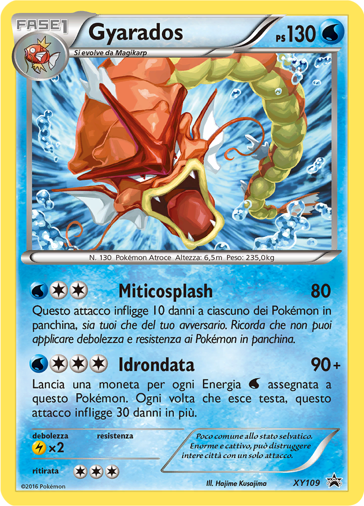 Gyarados XY109 — XY Promo (Italian Pokémon TCG card)