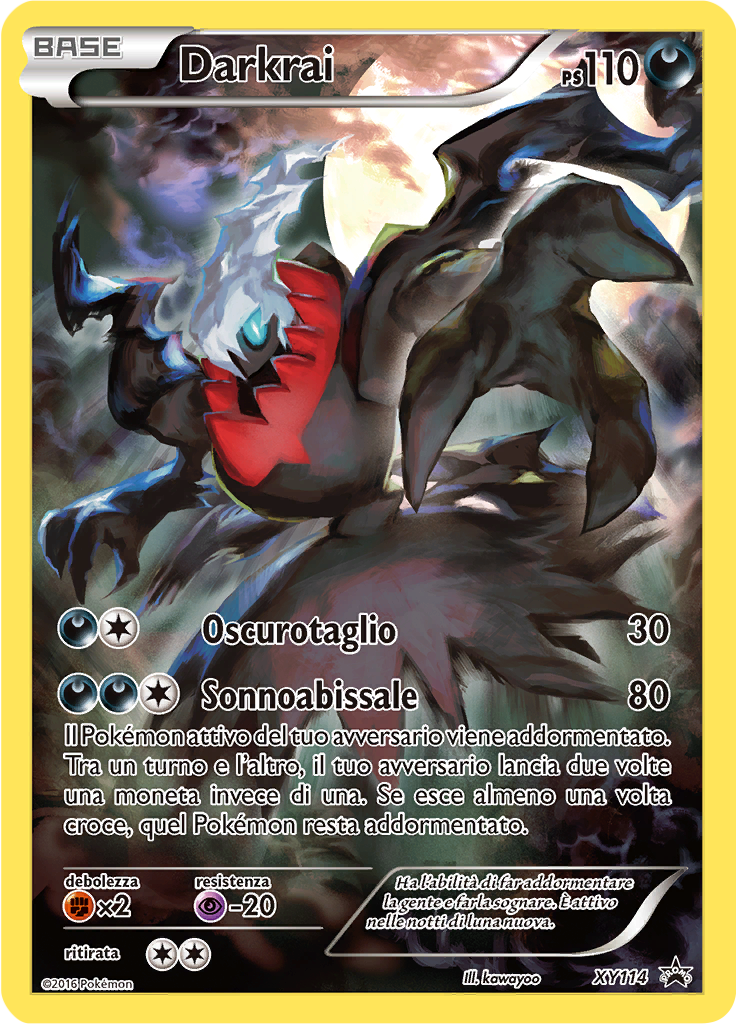 Darkrai XY114 — XY Promo (Italian Pokémon TCG card)