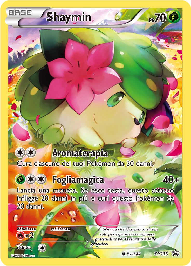 Shaymin XY115 — XY Promo (Italian Pokémon TCG card)