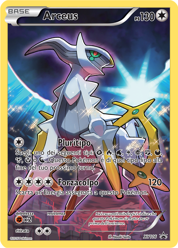 Arceus XY116 — XY Promo (Italian Pokémon TCG card)