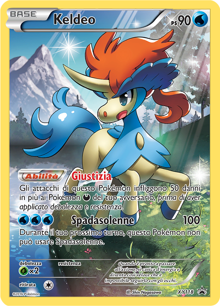 Keldeo XY118 — XY Promo (Italian Pokémon TCG card)