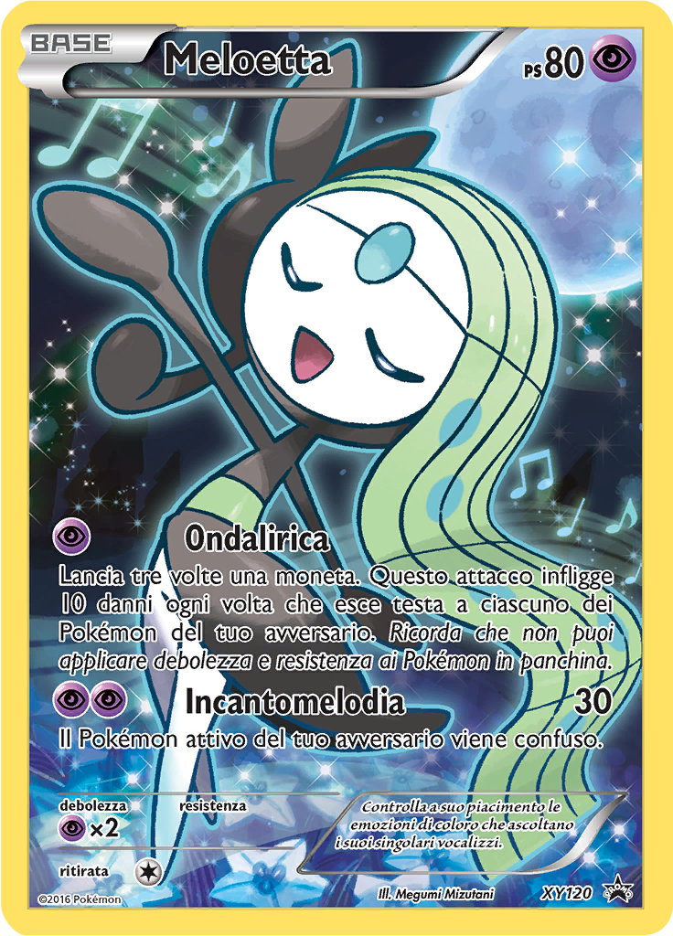 Meloetta XY120 — XY Promo (Italian Pokémon TCG card)