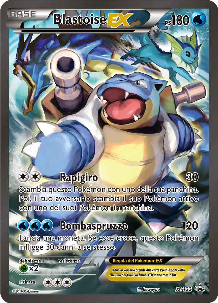 Blastoise-EX XY122 — XY Promo (Italian Pokémon TCG card)