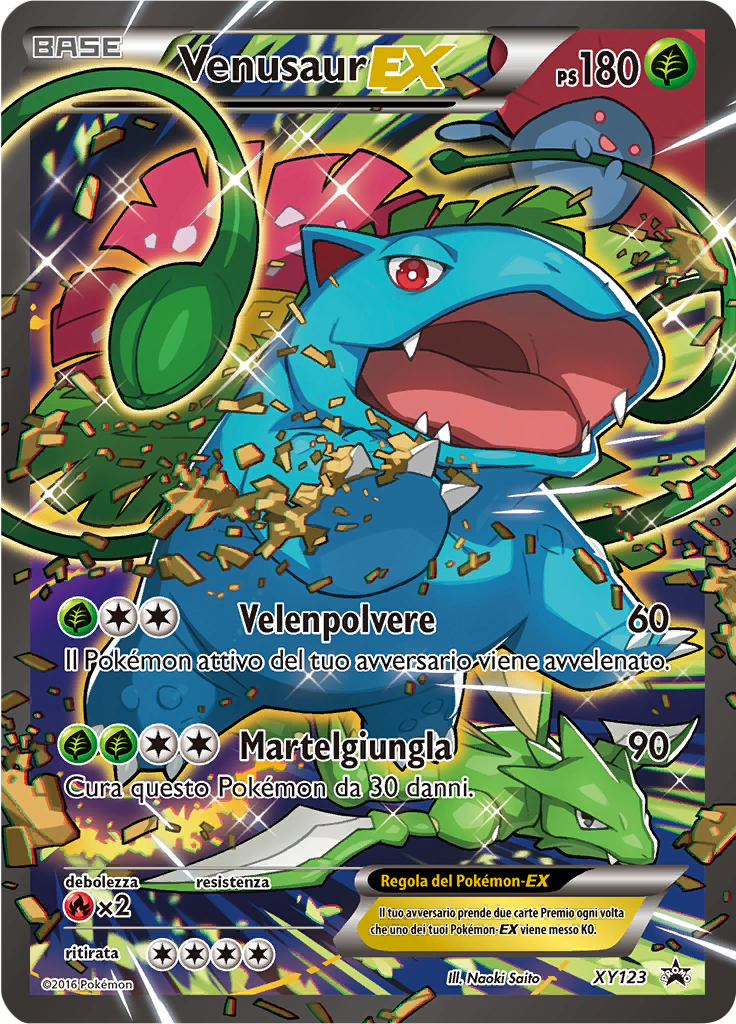 Venusaur-EX XY123 — XY Promo (Italian Pokémon TCG card)