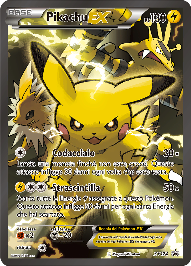 Pikachu EX XY124 — XY Promo (Italian Pokémon TCG card)