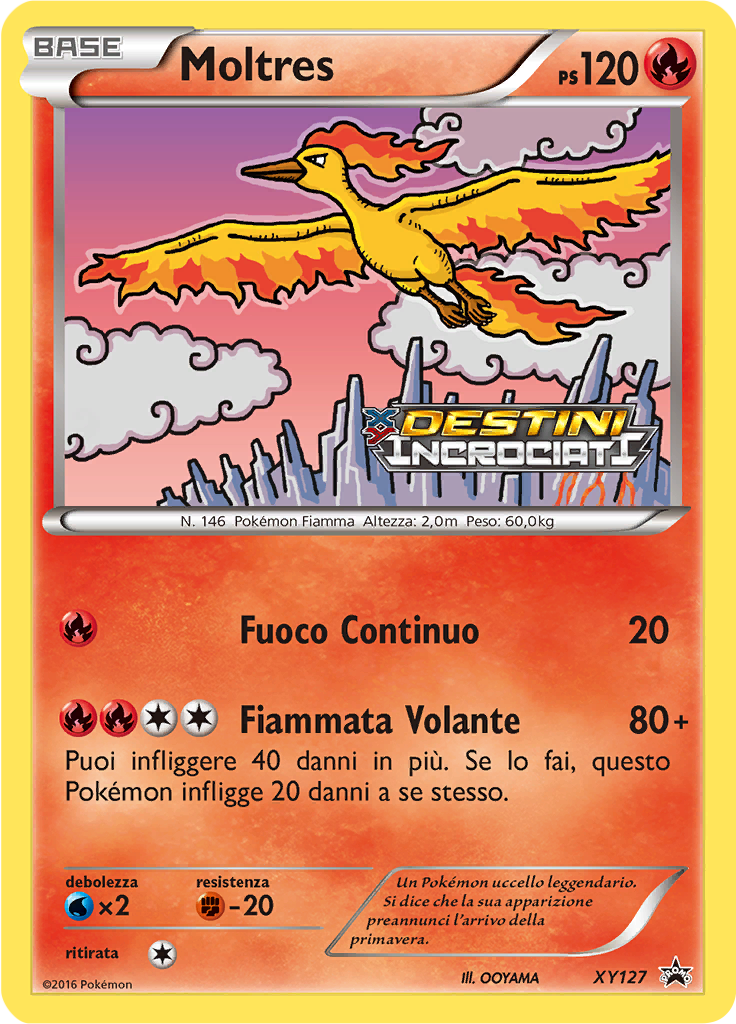 Moltres XY127 — XY Promo (Italian Pokémon TCG card)