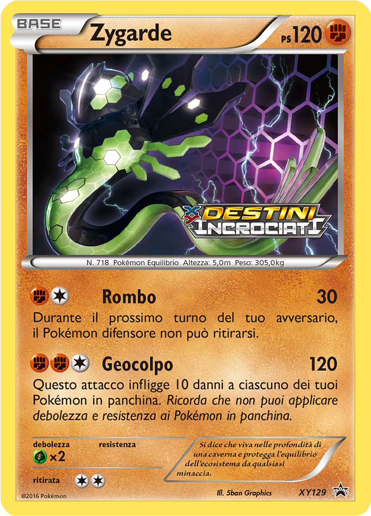Zygarde XY129 — XY Promo (Italian Pokémon TCG card)